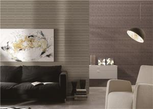 Quality Modern Imitation Natural Grasscloth Wallpaper Wall Decoration , Eco Friendly wholesale