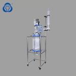 PTFE Sealing Jacketed Glass Reactor Vessel Thermostat Compounding Electricity