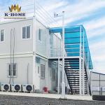Double Story Prefabricated Office Container With Durable Steel Structure
