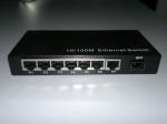 7 UTP Port SFP Fiber Optic Switches Full Duplex Fast Ethernet 200Mbps