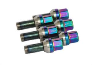Quality Coloured Titanium Wheel Bolts Car Racing Wheel Nuts And Bolts Anti Corrosion wholesale