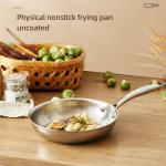 304 Stainless Steel Stovetop Frying Pan Nonstick Sustainable