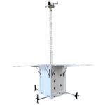 Mobile security camera tower solar cctv tower for outdoor activities camping