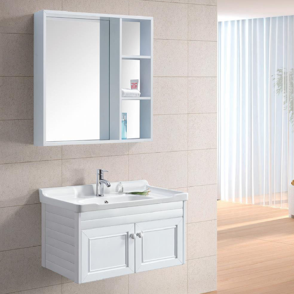 Modern Alunimun Bathroom Vanity/ all aluminum bathroom cabinet/Mirror Cabinet /DB-8148A,800X450mm
