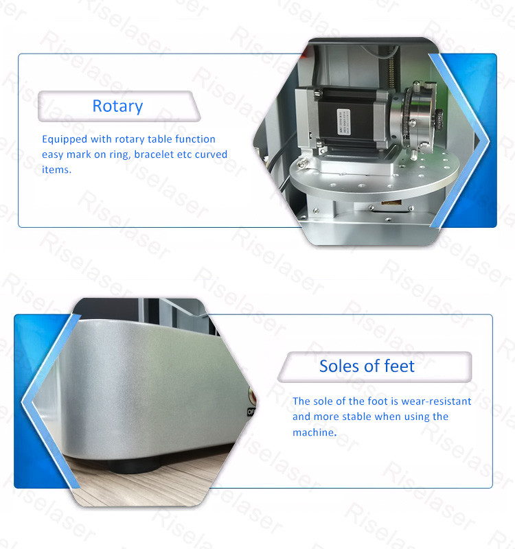 Energy Box Laser Marking Machines Auto Focus 10000mm/S For Jewelry Ring