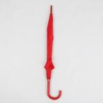 Red Light Selfie Stick Umbrella , Ladies Wooden Hook Handle Umbrella Durable