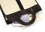PU Portable Woven Travel Canvas Tote Bags