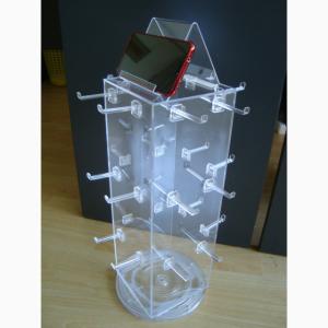 Quality 4sides Turntable Counter Top Display Rack With Top Pad Holder wholesale