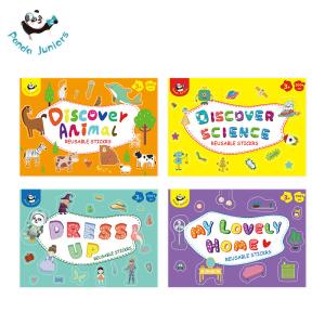Quality Discover Science Reusable Puffy Sticker Book , Baby Girl Stickers wholesale