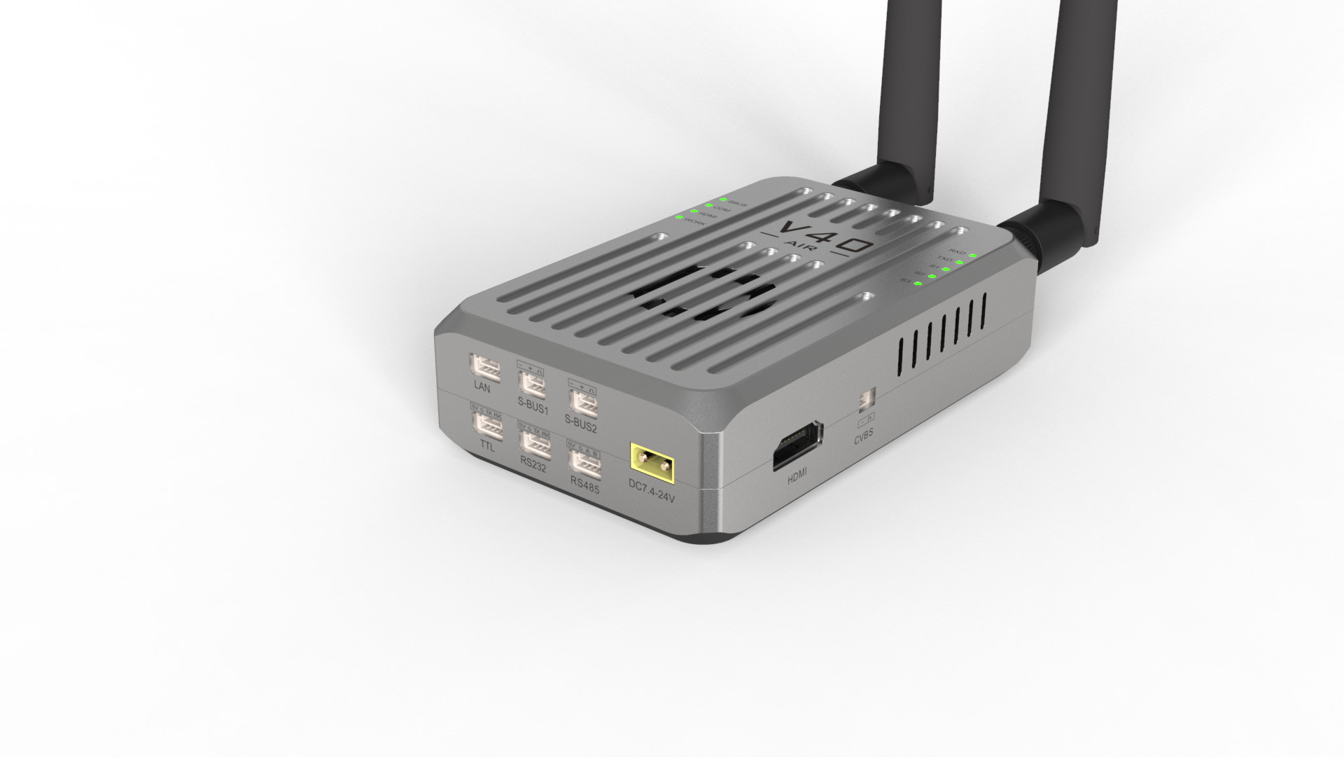 Multifunction Drone Uav Data Link System 300mW-2W 806-826MHz