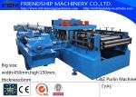 80-450mm C Z Purlin Roll Forming Machine For 6mm Thickness Purlin