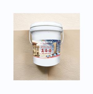 Quality Water Based Rock Chip Exterior Silicone Stone Paint For Commercial And Residential Building wholesale