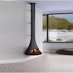 Wood Suspended Stove Hanging Wood Burning Fireplace For Indoor Heating