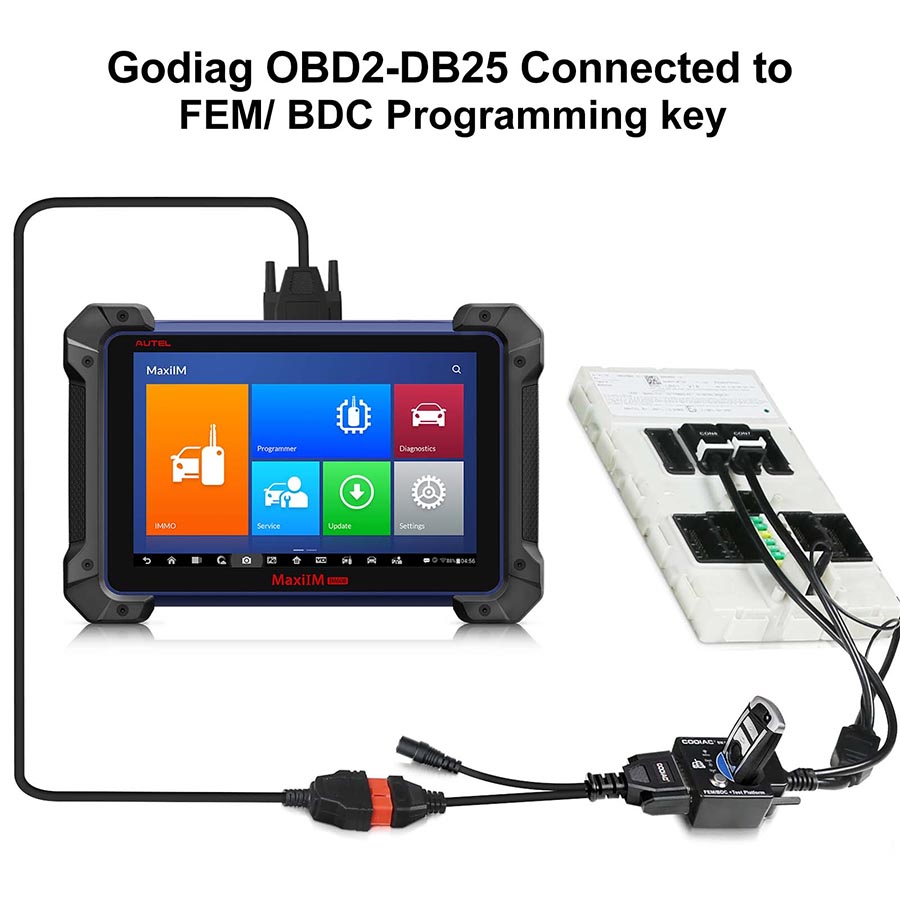 GODIAG GT100 Pro GT100+ Breakout Box with BMW CAS4 CAS4+ and FEM/BDC Test Platform
