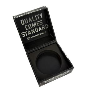 Quality Black Book Shape Cigarette Paper Box Magnetic Paper Cigarette Case With EVA Foam wholesale