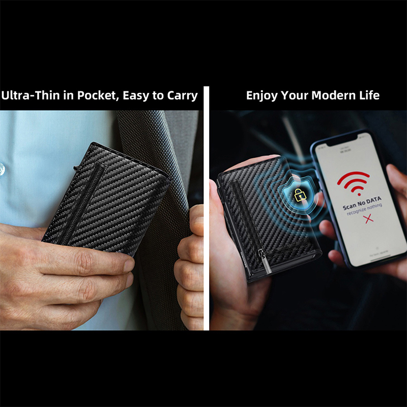 Animal Prints Mens RFID Aluminum Card Holder with Side Push Button and Pop Up Function