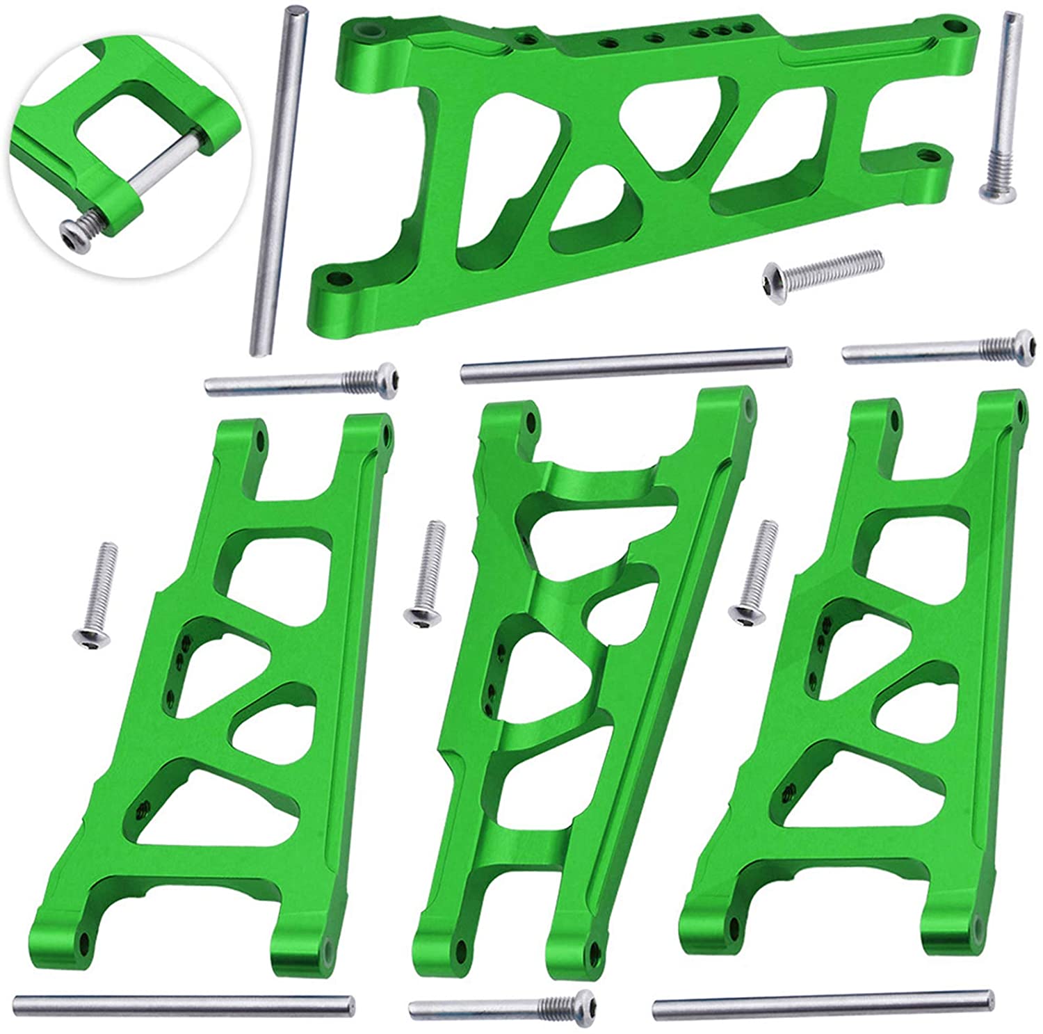 Red Rear Suspension Control Arms Ordinary Anodized 10um CNC Aluminum Parts