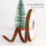 2cm 2.5cm Christmas Printed Ribbons ISO14001 Personalised Xmas Ribbon