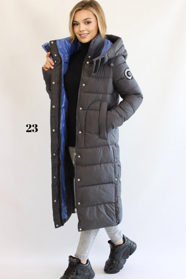 FODARLLOY New women's wear winter thick hooded in the long collision color women cotton-padded puff jacket