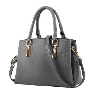 Quality ISO Ladies Leather Tote Handbag Lychee Pattern European American Style wholesale