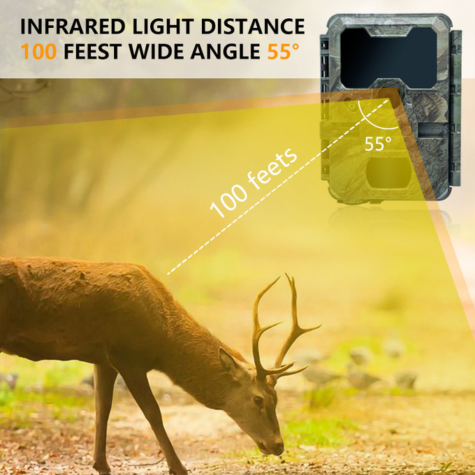 Wildlife Monitoring Camera Night Vision 0.1s Capture Speed 32MP 4K Hunting Camera Waterproof IP67 Animal Observation Camera hunting accessories
