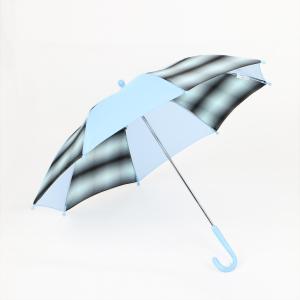 Quality 17 Inch Blue Kids Rain Umbrella Customized Designs Personalized Childrens Umbrellas wholesale