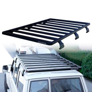 Quality Off-road Roof Rack for NISSAN Y60 Black Powder Coating Luggage Racks Crossbar System wholesale