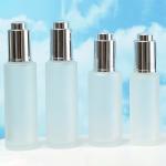30ml Custom Clear Glass Bottle With Pressure Dropper for Cosmetic Skincare