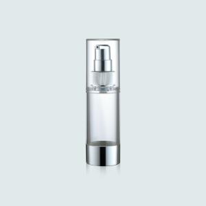 Quality Cylindrical Shape Airless Pump Bottles Plastic And Metal Cream Pump Bottle GR202D wholesale