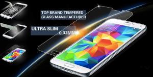 Quality Samsung tempered glass screen protector 0.33mm 9H hardness high transparency clear vision wholesale