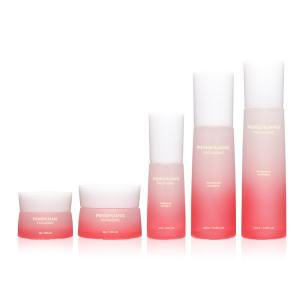 Quality Round Shape Cosmetic Bottle Set Hyaluronic Acid Glass Skincare wholesale