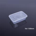 213*145*70mm 1500ml Disposable Plastic Lunch Box