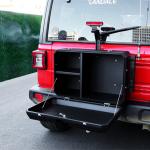 Aluminum Alloy Tail Gate Storage Box Spare Wheel Replacement for Jeep Wrangler