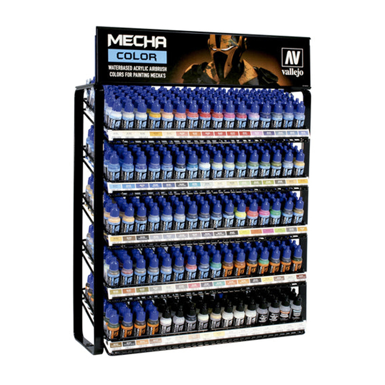 Supermarket Metal Display Stands Oil Paint Free Standing Wire Display Racks