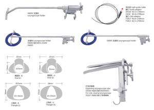 Quality Self Retaining Laryngoscopy Set Surgical Instruments For Laryngology Dept wholesale