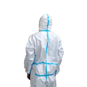 Quality White Disposable Overalls Disposable Protective Suit Anti Bacterial CE Approved wholesale