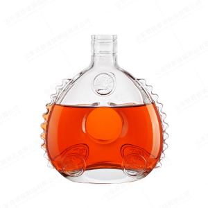 Quality Hot Stamping Glass Bottle 1000ML 750ML 250ml Empty For Vodka Brandy wholesale