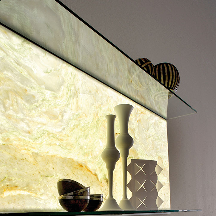 SGS Pattern Acrylic Sheet Marbled Translucent Elight Stone 3.0mm Thickness 118"