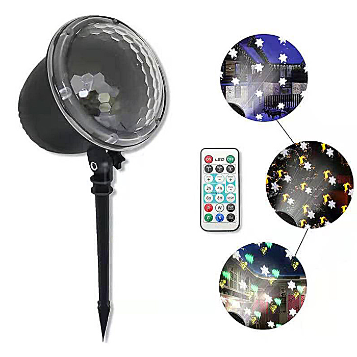 Outdoor Christmas Patterns LED Snow petals Colorful Projector Lights for Garden