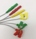 3Lead 5Lead Din Type IEC AHA ECG Patient Cable TPU Jacket Leadwire