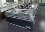 R290 Propane Refrigerant Frozen Food Island Display Freezer, Auto hotgas