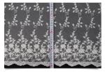 Ivory Mesh Based Embroidery Lace Fabric for Wedding Bridal Dress