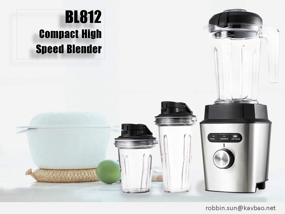 BL812W 1500W Compact High Speed Stainless Speed Blender