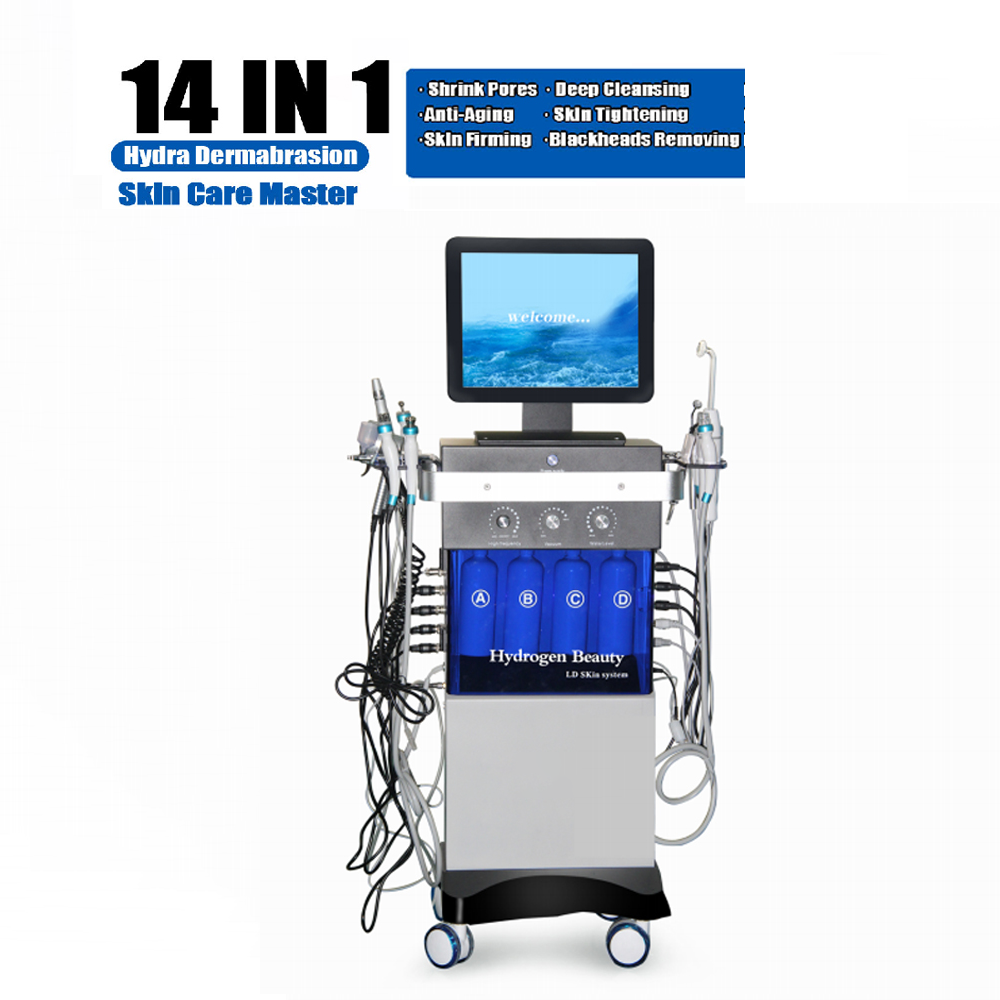 Stationary Professional Hydrafacial Machine 50Hz / 60Hz Hydrafacial Aqua Peeling Machine