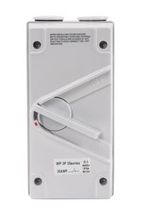 Quality 3P 440V HSP3-63-3 Outdoor Waterproof Isolator Switch 3 Pole 63A Weather Protected Switch wholesale