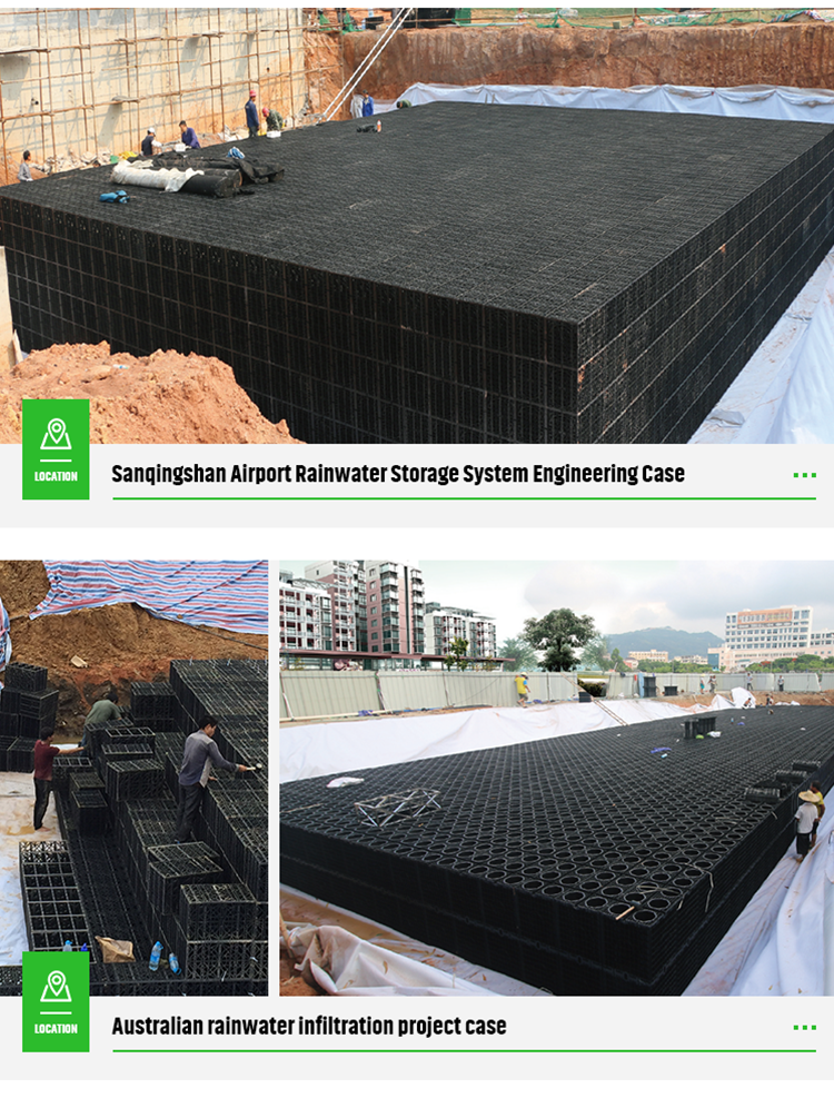 Underground Stormwater Infiltration Harvest Modular Rainwater Collect Tank Modern Design