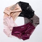 Ladies Sexy Satin Ice Silk Sexy Briefs Seamless Lace Panties 5%off Women′ S
