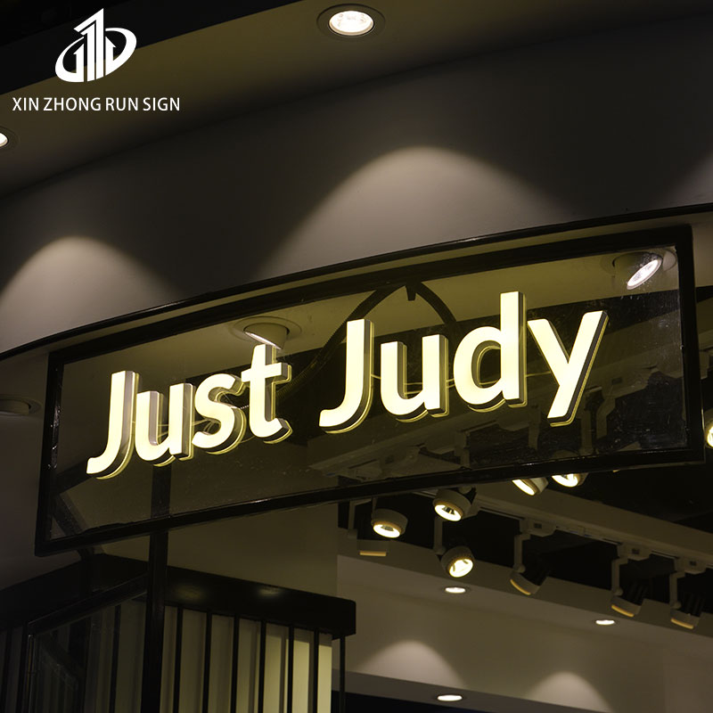 Wall 3D carved PVC letters acrylic crystal signboards customized billboards
