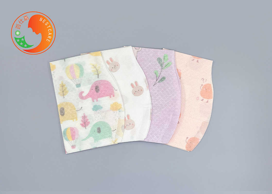 Anti Irritation Custom Disposable Bibs Anti Stain Wet Saliva for Travelling