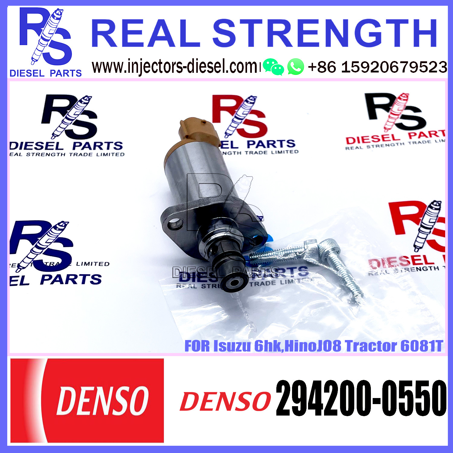 DENSO Suction Control Valve 294200-0550 Applicable to Isuzu 6hk,HinoJO8 Tractor 6081T